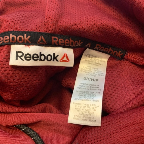 REEBOK Men’s Active mesh pullover/hoodie with pockets and drawstring neck - Picture 11 of 15